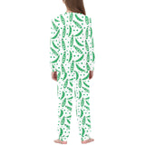 Green Peas Pattern Print Design 01 Kids' Boys' Girls' All Over Print Pajama Set