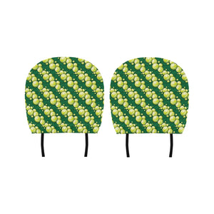 Tennis Pattern Print Design 04 Car Headrest Cover