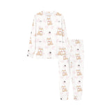 Cute Shiba Inu Heart Pattern Kids' Boys' Girls' All Over Print Pajama Set