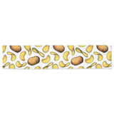 Potato Chips Pattern Print Design 01 Table Runner