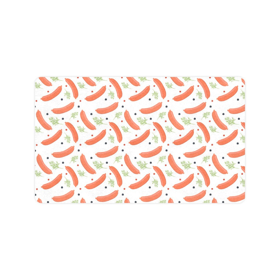 Sausage Pattern Print Design 03 Doormat