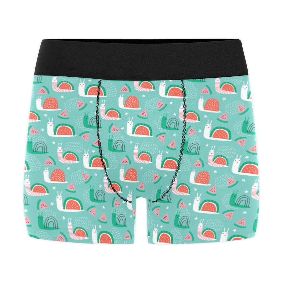 Snail Pattern Print Design 01 Men's All Over Print Boxer Briefs Men's Underwear