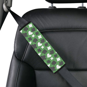 Casino Cards Suits Pattern Print Design 02 Car Seat Belt Cover