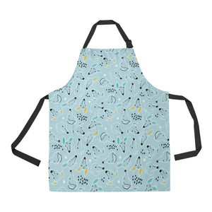 Greyhound Pattern Print Design 03 Adjustable Apron