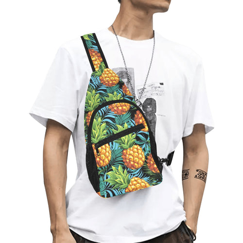 Pineapple Pattern All Over Print Chest Bag