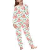 Octopus Fish Shell Pattern Kids' Boys' Girls' All Over Print Pajama Set