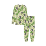 Grape Leaves Pattern Kids' Boys' Girls' All Over Print Pajama Set