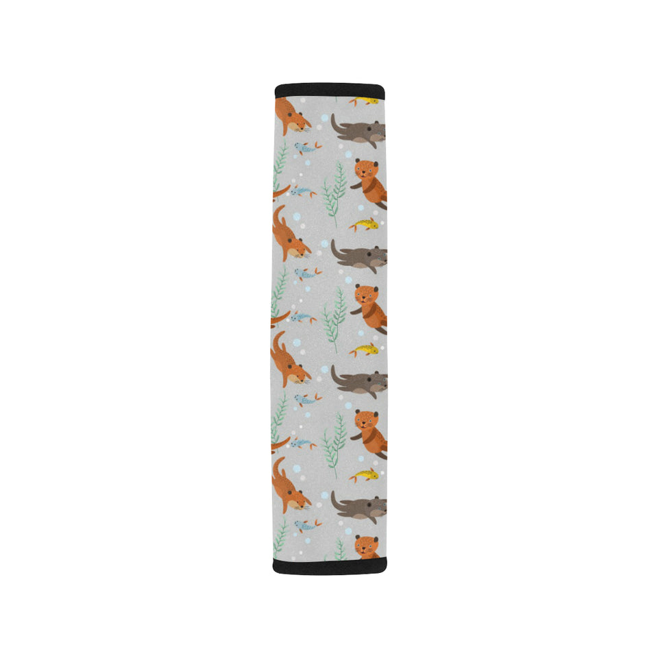 Swimming Fish Otter Pattern Car Seat Belt Cover