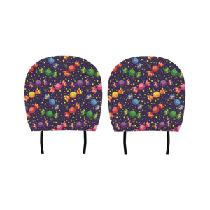 Candy Star Pattern Car Headrest Cover