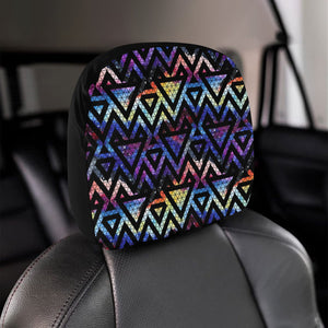 Space Colorful Tribal Galaxy Pattern Car Headrest Cover