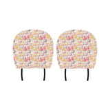 Ice Cream Cone Pattern Car Headrest Cover