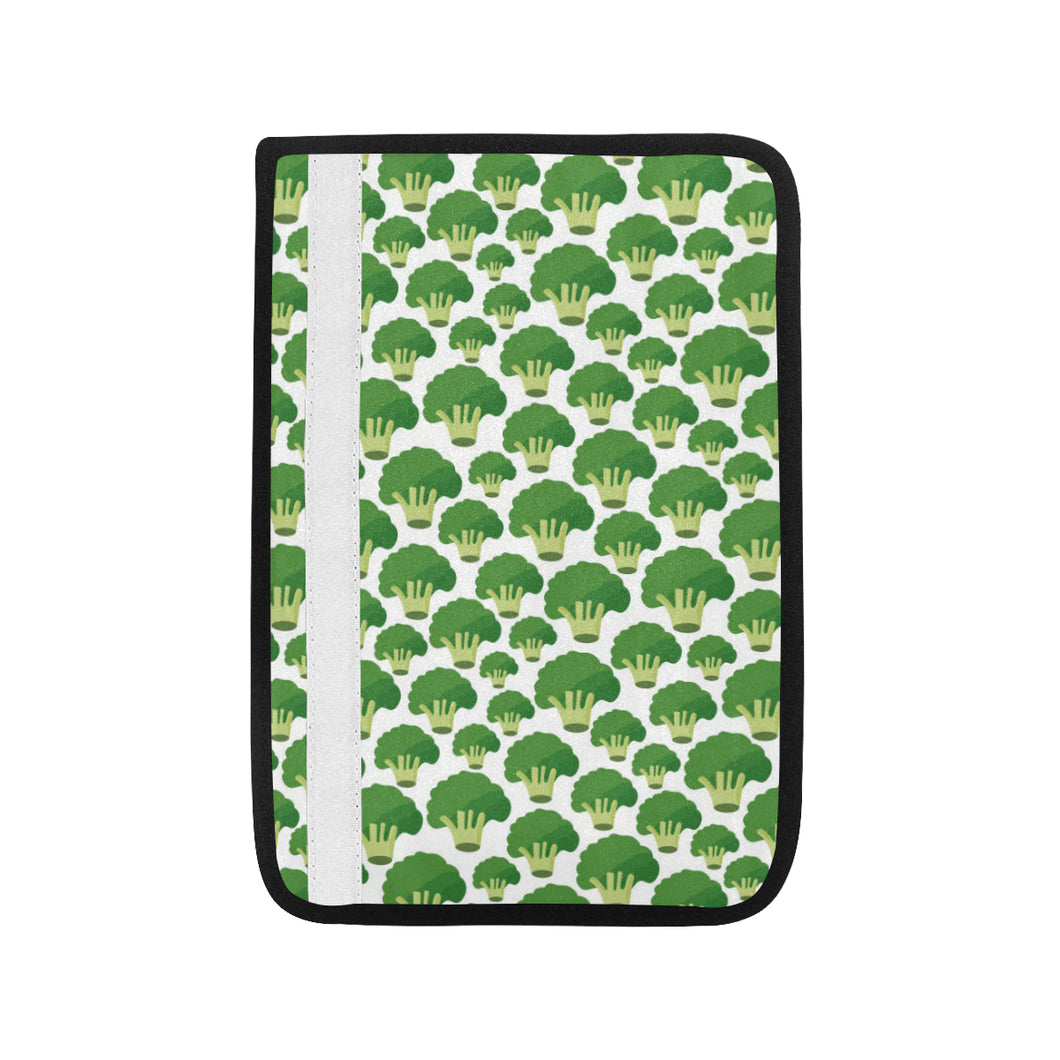 Broccoli Pattern Background Car Seat Belt Cover