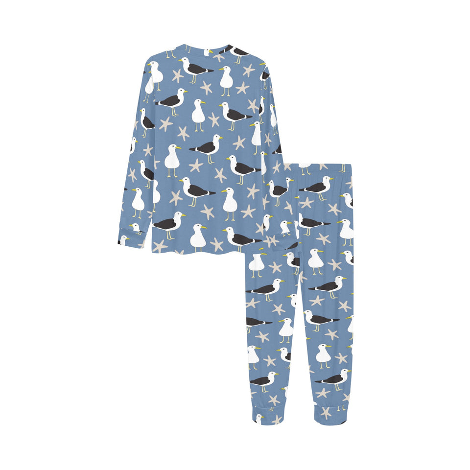 Seagull Pattern Print Design 01 Kids' Boys' Girls' All Over Print Pajama Set