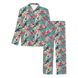 Tennis Pattern Print Design 01 Men's Long Pajama Set