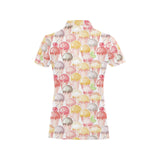 Ice Cream Cone Pattern Women's All Over Print Polo Shirt