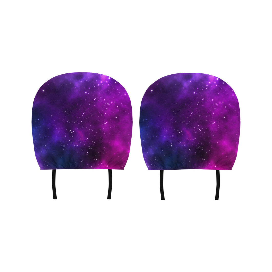 Pink Space Galaxy Pattern4 Car Headrest Cover