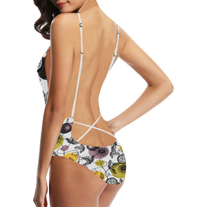 Passion Fruit Pattern Background Women's One-Piece Swimsuit