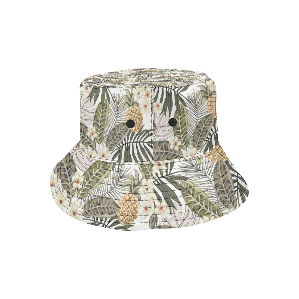 Pineapple Leave flower Pattern Unisex Bucket Hat