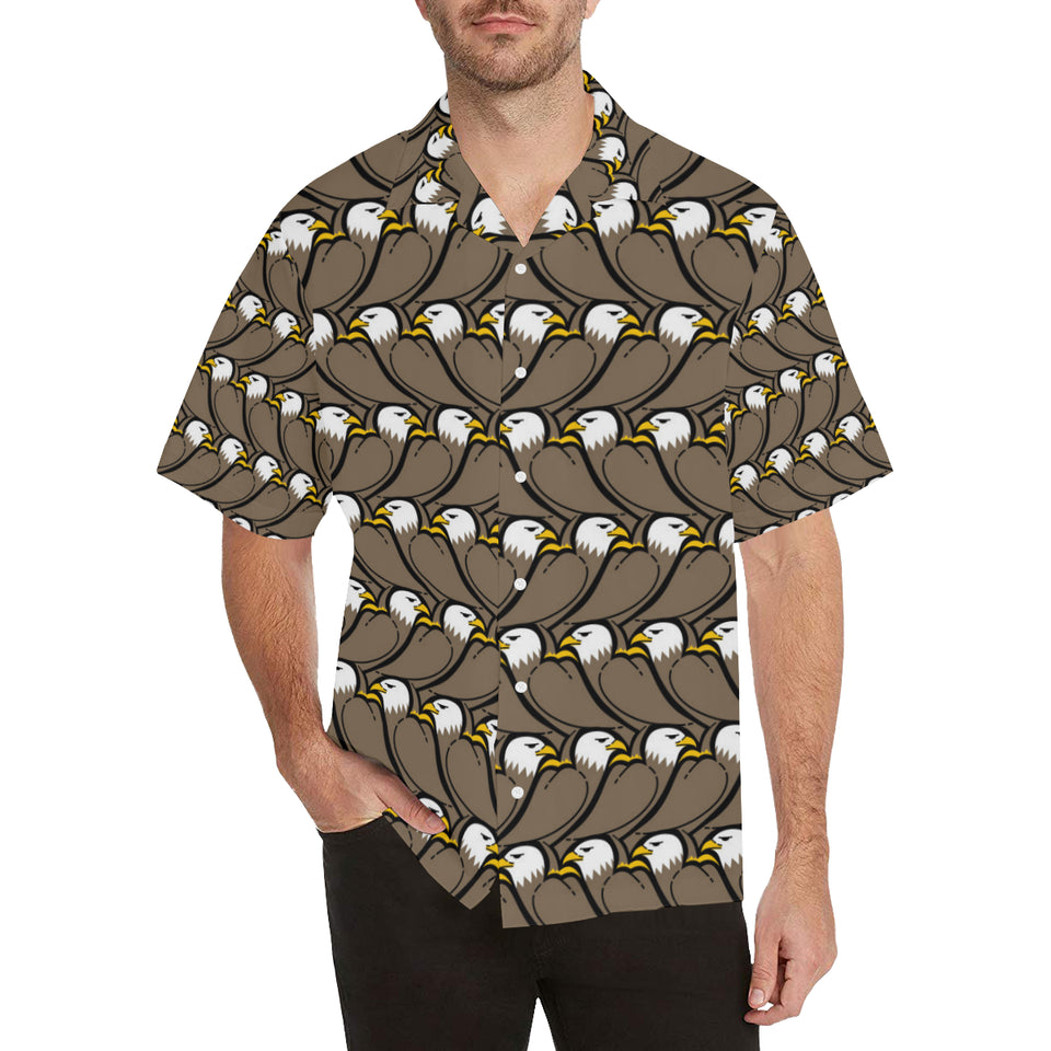 Eagle Pattern Print Design 02 Men's All Over Print Hawaiian Shirt (Model T58)