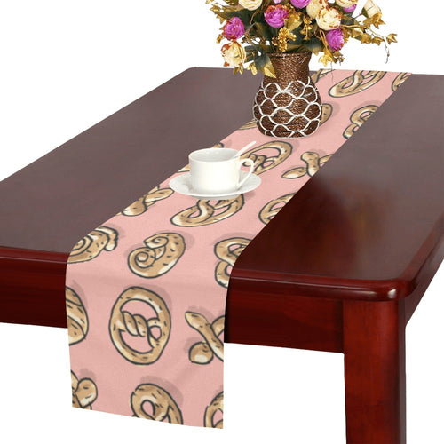 Pretzels Pattern Print Design 04 Table Runner