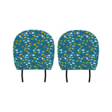 Color Helicopter Pattern Car Headrest Cover