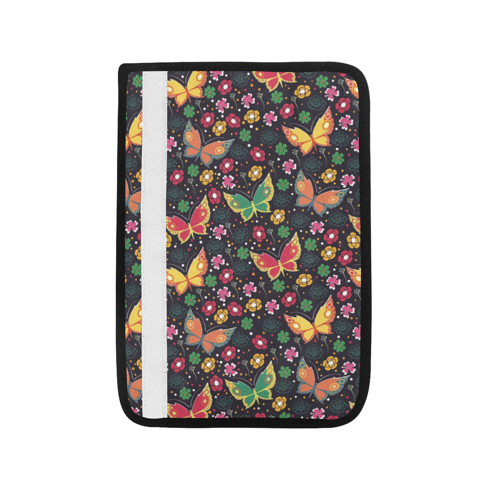 Butterfly Flower Pattern Car Seat Belt Cover