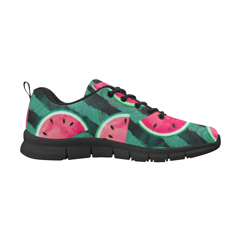 Watermelon Pattern Men's Sneakers Black