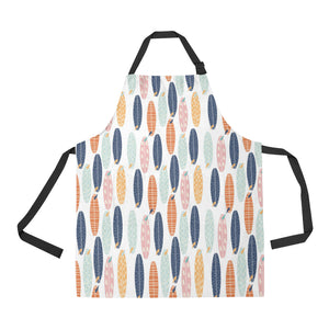 Surfboard Pattern Print Design 04 Adjustable Apron