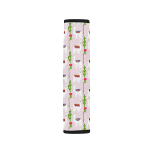 Llama Cactus Pattern Car Seat Belt Cover