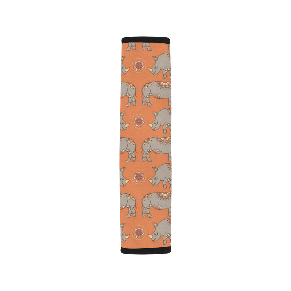 Rhino Pattern Theme Car Seat Belt Cover