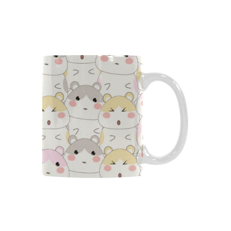 Hamster Pattern Classical White Mug (FulFilled In US)