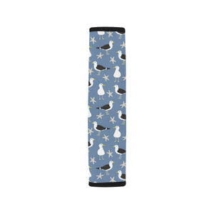 Seagull Pattern Print Design 01 Car Seat Belt Cover