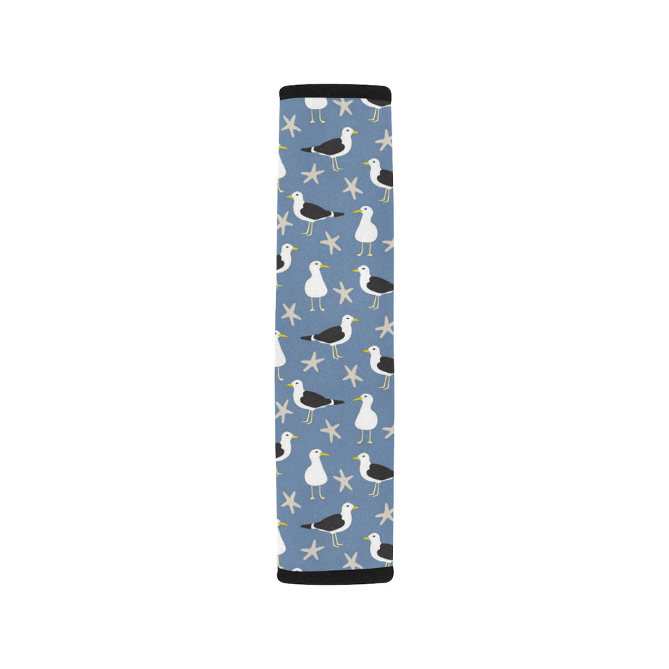 Seagull Pattern Print Design 01 Car Seat Belt Cover