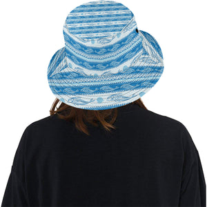 Dolphin Tribal Pattern background Unisex Bucket Hat
