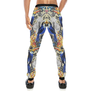 Toucan Leaves Flower Pattern Unisex Casual Sweatpants