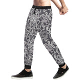 Snake Gray Pattern Unisex Casual Sweatpants