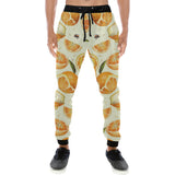 Orange Pattern Unisex Casual Sweatpants