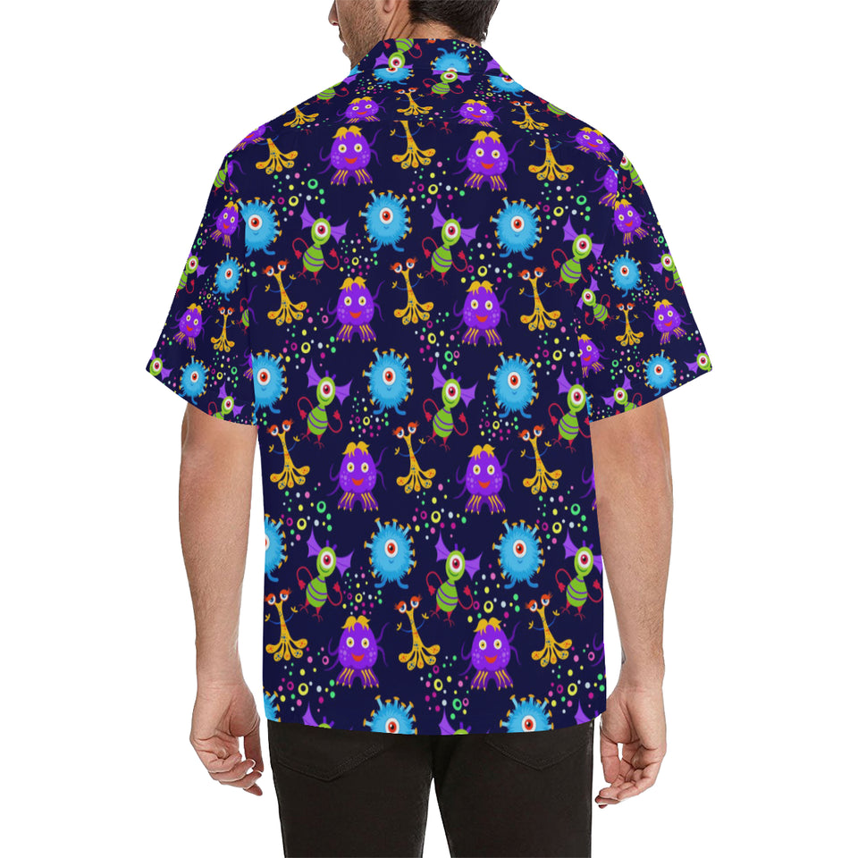 Alien Pattern Print Design 01 Men's All Over Print Hawaiian Shirt (Model T58)