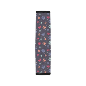 Dog Paws Pattern Print Design 04 Car Seat Belt Cover