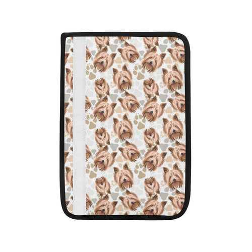 Yorkshire Terrier Pattern Print Design 04 Car Seat Belt Cover