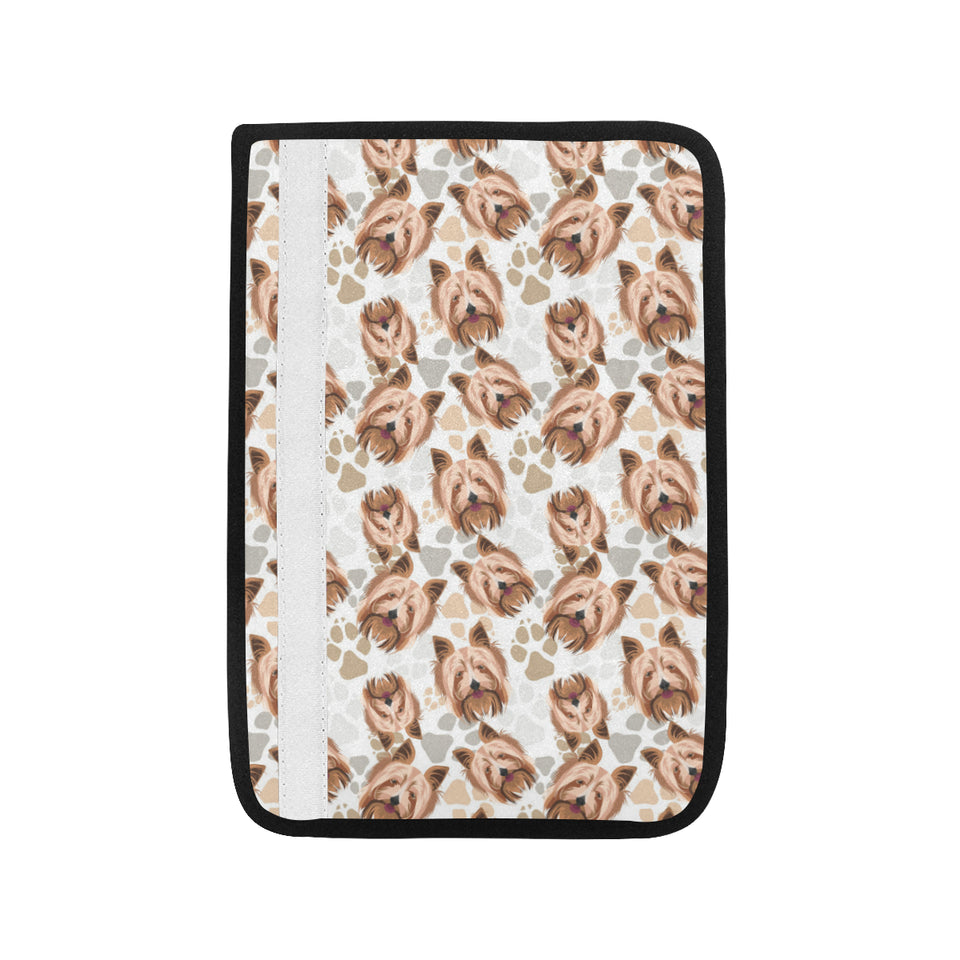 Yorkshire Terrier Pattern Print Design 04 Car Seat Belt Cover