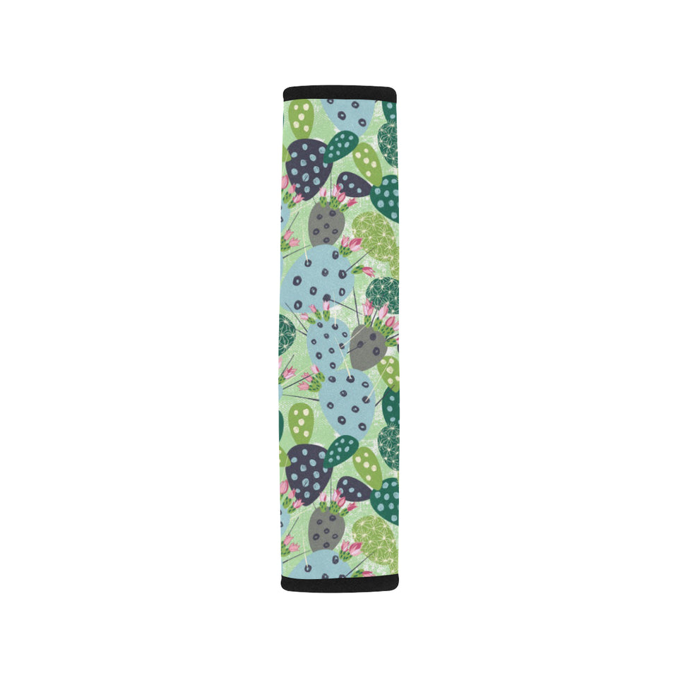 Cactus Pattern Background Car Seat Belt Cover