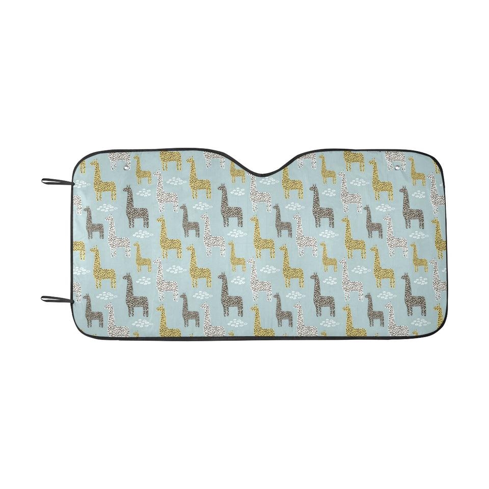 Giraffe Pattern Print Design 03 Car Sun Shade