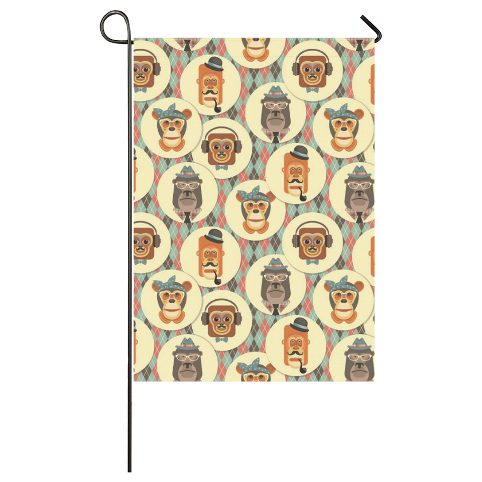 Monkey Pattern House Flag Garden Flag