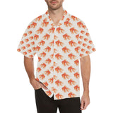 Goldfish Pattern Print Design 05 Men's All Over Print Hawaiian Shirt (Model T58)