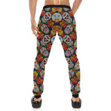 Suger Skull Pattern Background Unisex Casual Sweatpants