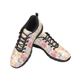 Ice Cream Cone Pattern Men's Sneakers Black