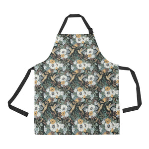 Hummingbird Pattern Print Design 05 Adjustable Apron