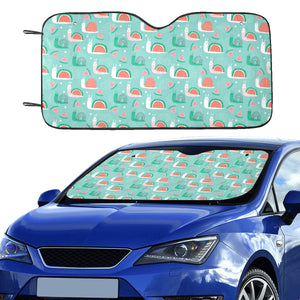 Snail Pattern Print Design 01 Car Sun Shade