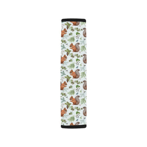 Squirrel Pattern Print Design 02 Car Seat Belt Cover